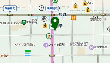 おたからや 四条烏丸店の地図画像