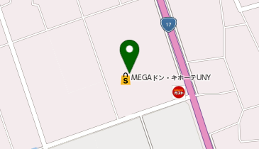 おたからや MEGAドン・キホーテUNY伊勢崎東店の地図画像