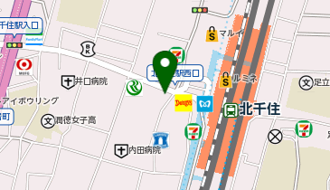 おたからや 北千住駅西口本店の地図画像