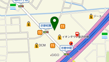 おたからや イオンタウン金沢示野店の地図画像