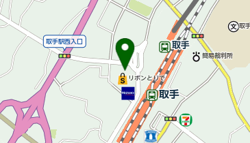 おたからや リボンとりで店の地図画像