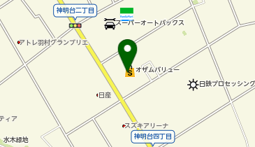おたからや オザムバリュー羽村店の地図画像