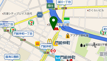 おたからや 門前仲町店の地図画像