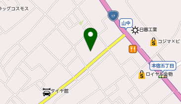 おたからや コープ北本店の地図画像