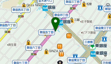 おたからや 銀座ファイブ店の地図画像