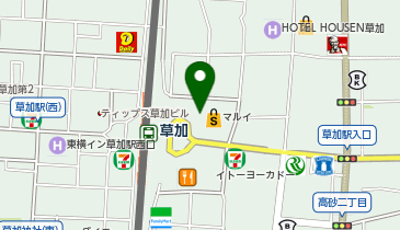 おたからや 草加マルイ店の地図画像