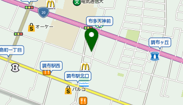 おたからや 調布駅前天神通り店の地図画像
