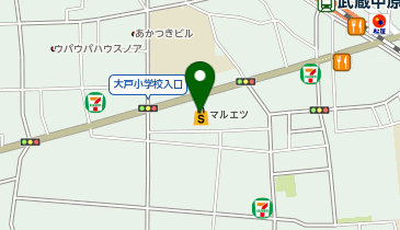 おたからや マルエツ中原店の地図画像