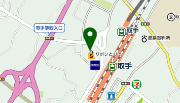 おたからや リボンとりで店の地図画像