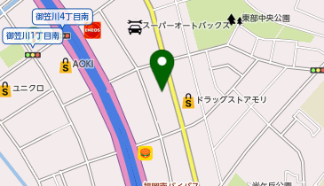 おたからや 御笠川店の地図画像