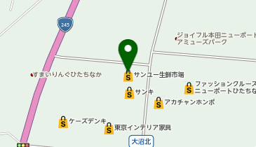 おたからや サンユーストアー生鮮市場ひたちなか店の地図画像