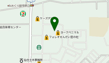 おたからや フォレオせんだい宮の杜店の地図画像