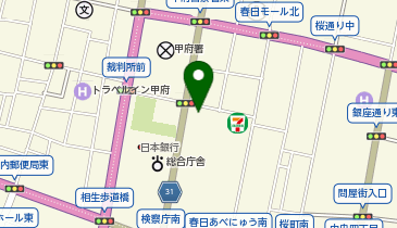 おたからや 甲府西銀座店の地図画像