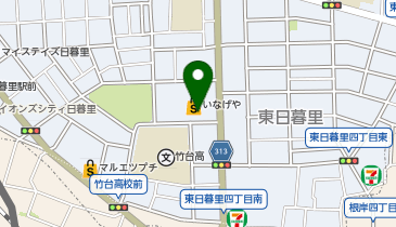 おたからや いなげや荒川東日暮里店の地図画像
