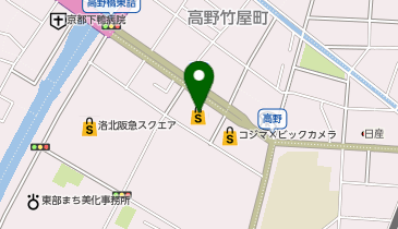 おたからや イズミヤ高野店の地図画像