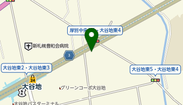 ピタットハウス大谷地店の地図画像