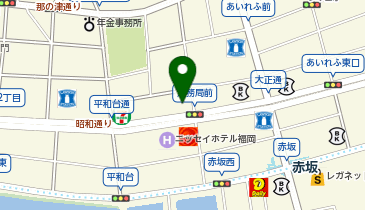 ピタットハウス福岡赤坂店の地図画像