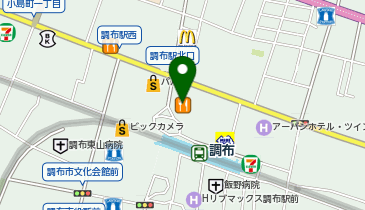 ピタットハウス調布店の地図画像
