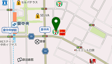 ピタットハウス泉中央店の地図画像