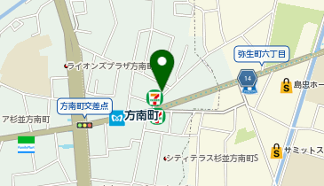 ピタットハウス方南町店の地図画像
