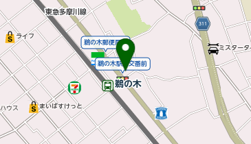 ピタットハウス鵜の木店の地図画像