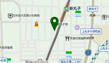 ピタットハウス新丸子店の地図画像