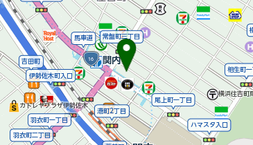 ピタットハウス関内北店の地図画像