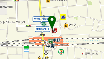 ピタットハウス中野店の地図画像