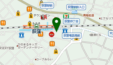 ピタットハウス荻窪店の地図画像