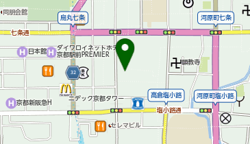 ピタットハウス京都駅前店の地図画像
