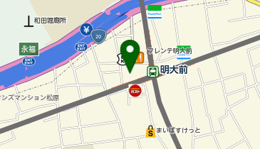 ピタットハウス明大前店の地図画像
