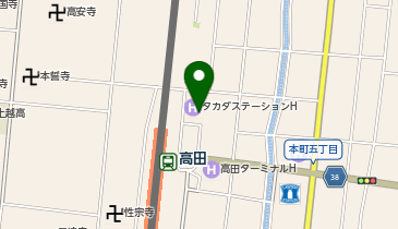 ピタットハウス上越高田店の地図画像
