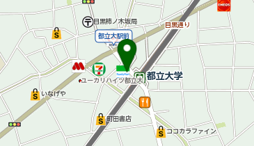 ピタットハウス都立大学店の地図画像