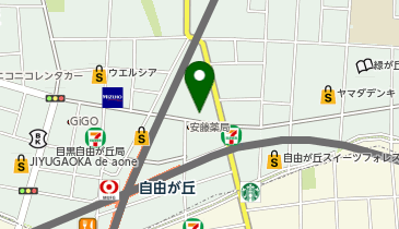 ピタットハウス自由が丘店の地図画像