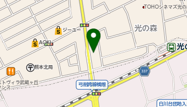 ピタットハウス光の森店の地図画像