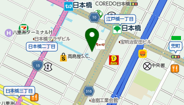 ピタットハウス日本橋二丁目店の地図画像