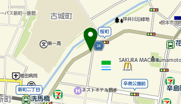 ピタットハウス熊本城前店の地図画像
