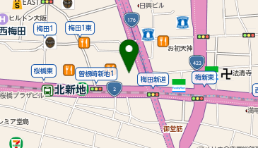 ピタットハウス大阪駅前第3ビル店の地図画像