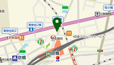 ピタットハウス京橋北口店の地図画像