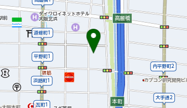 ピタットハウス北浜店の地図画像