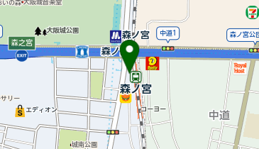 ピタットハウス森ノ宮店の地図画像