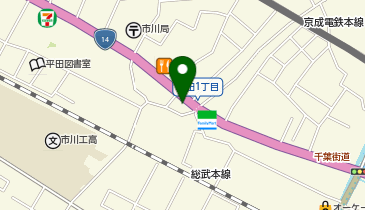 ピタットハウス市川八幡店の地図画像