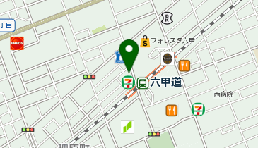 ピタットハウス六甲道店の地図画像