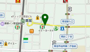 ピタットハウス草加店の地図画像