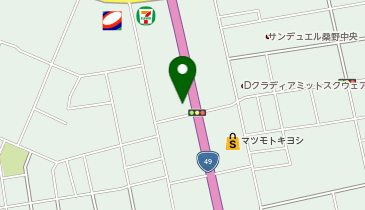 パッケージプラザ 郡山の地図画像