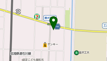 パッケージプラザ 金沢工大前店の地図画像