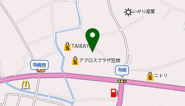 クリーニング専科 アクロスプラザ笠間店の地図画像