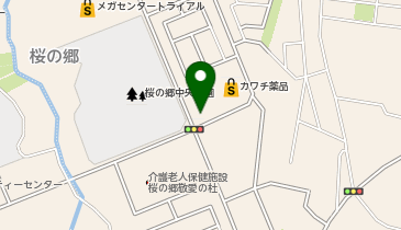 クリーニング専科 桜の郷店の地図画像