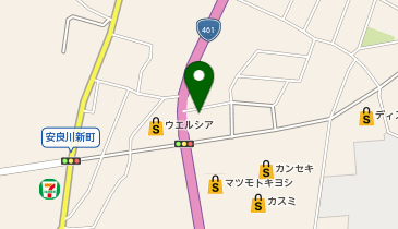 クリーニング専科 安良川店の地図画像