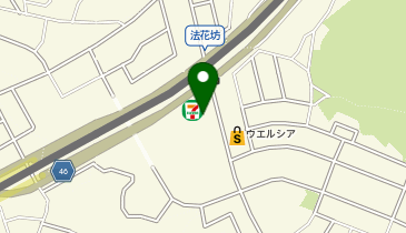 クリーニング専科 ひがし野店の地図画像